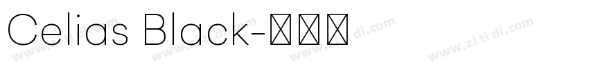 Celias Black字体转换